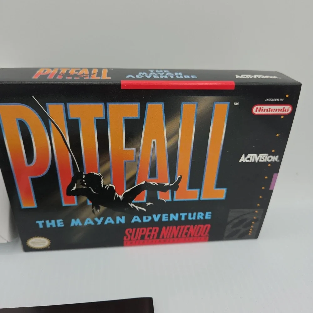 Pitfall The Mayan Adventure Super Nintendo SNES - CIB + Poster